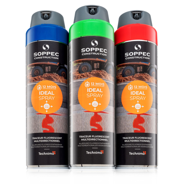 Značkovací sprej modrý IDEAL 360° 500 ml: obrázek 1