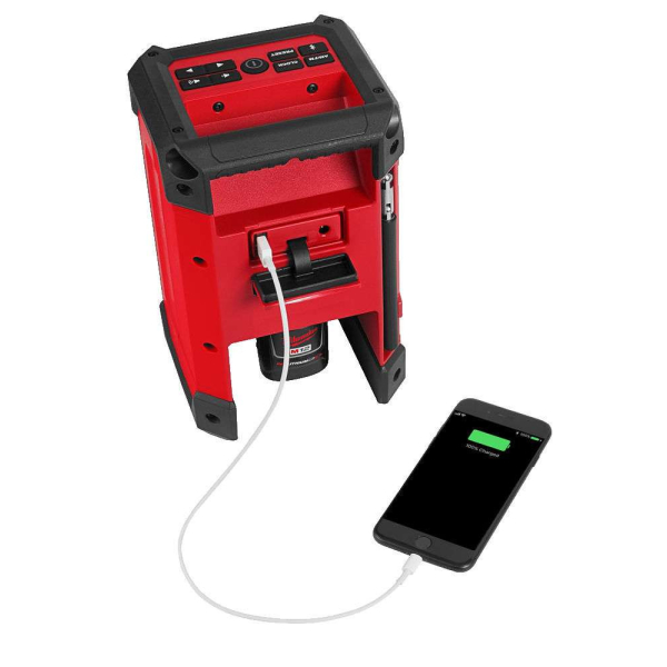 MILWAUKEE Aku rádio/nabíječka Bluetooth, nabíječka M12 a USB, bez Aku, 4933472114: obrázek 2