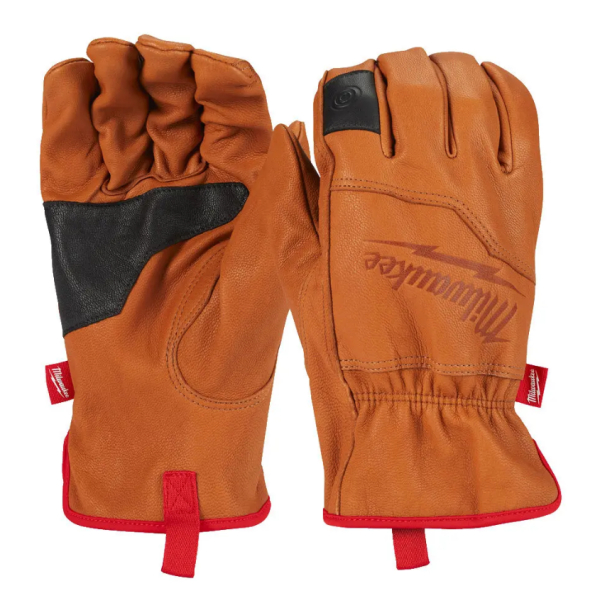 MILWAUKEE Pracovní kožené rukavice LEATHER, velikost 10 (XL), 4932478125: obrázek 1