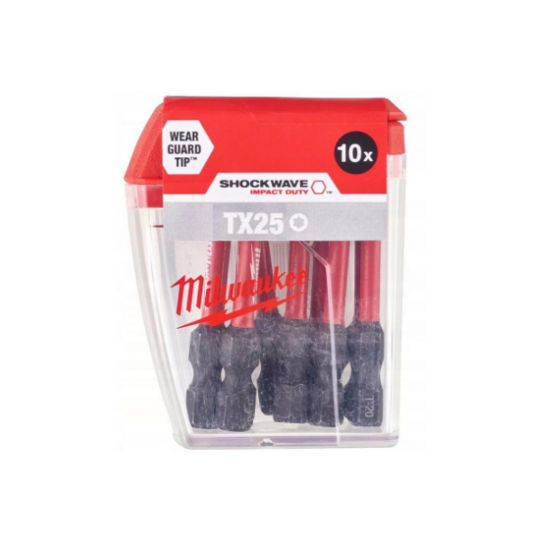 Milwaukee šroubovací bity SHOCKWAVE IMPACT DUTY TX25 50 mm 10 ks 4932430882: obrázek 1