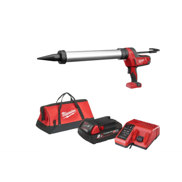 MILWAUKEE C18 PCG/600A-201B Aku pistole na salámy 600 ml, taška 4933441305: obrázek 2