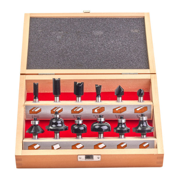 MILWAUKEE Frézovací bity - upínání 8 mm Router BIt Set (Sada 12 dílů) 4932451668: obrázek 1