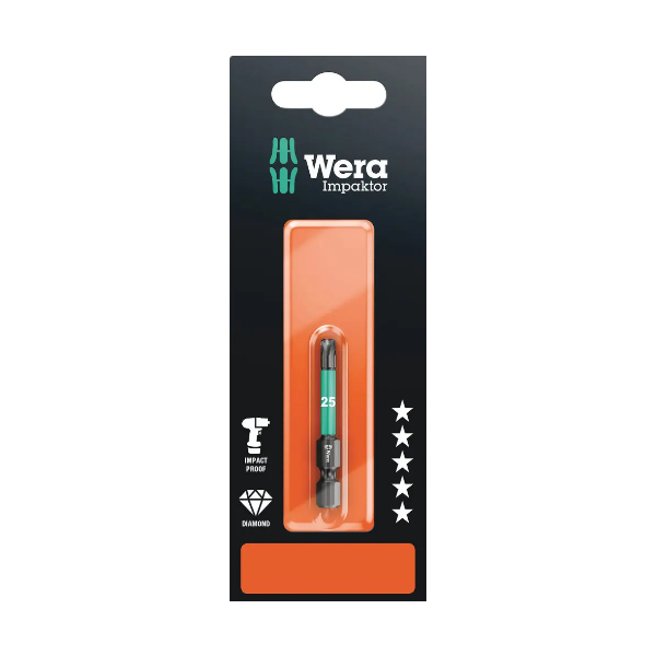 Wera 073965 Bit Torx impaktor 867/4 IMP DC TX 25 x 50 mm SB: obrázek 1