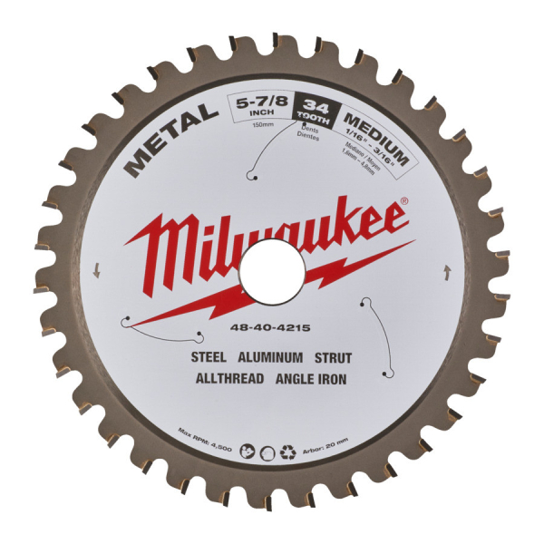 Milwaukee Pilový kotouč na kov CSB P M 135 x 20 x 1,6 mm (30 zubů) 48404070: obrázek 1