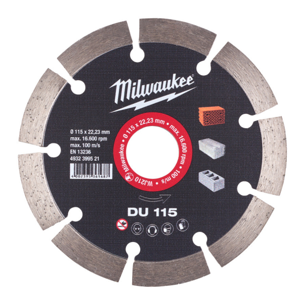 Milwaukee Diamantový rozbrušovací kotouč DU 115x22,23x1,0mm, 4932399521: obrázek 1