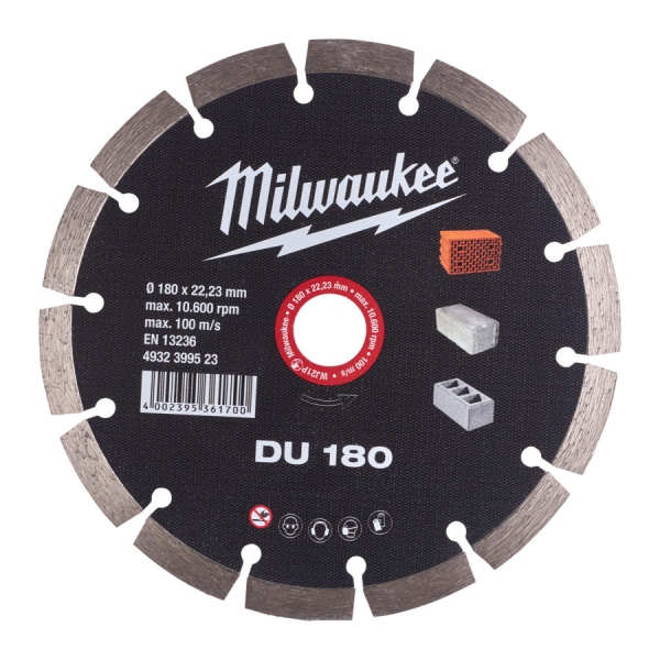 Milwaukee Diamantový rozbrušovací kotouč DU 180x22,23x1,0mm, 4932399523: obrázek 1