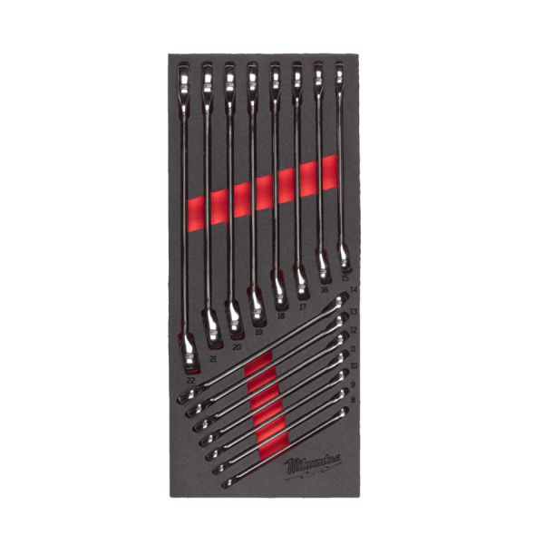 MILWAUKEE očkoploché klíče 8 - 22 mm MAX BITE™ v pěnové vložce. Sada 15 dílů 4932479827: obrázek 1