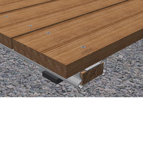 JustiFix® J 80 x 40 x 5 mm / 60 kusů podkladová konstrukce pro terasu 41216: obrázek 2