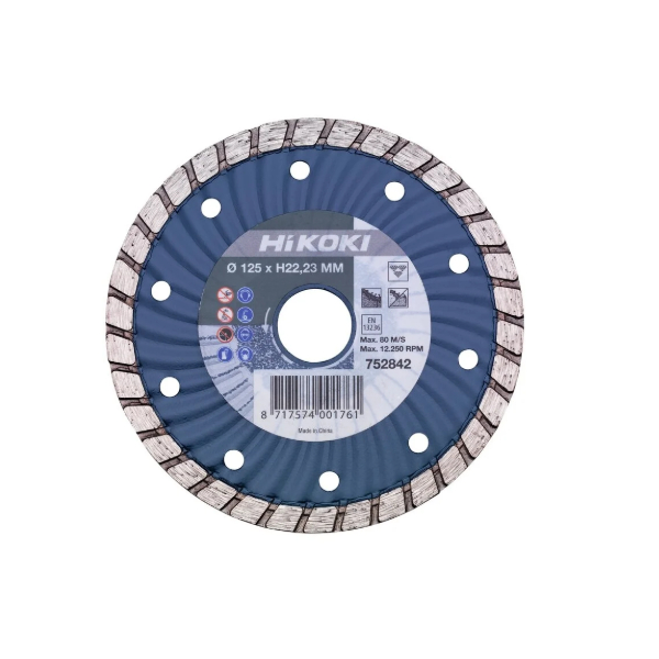 Hikoki 752842 diamantový kotouč modrý 125 x 22,2 x 6 mm: obrázek 1