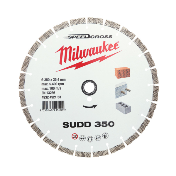 Milwaukee diamantový rozbrušovací kotouč Speedcross SUDD 350x25,4 mm - tichý 4932492153: obrázek 1