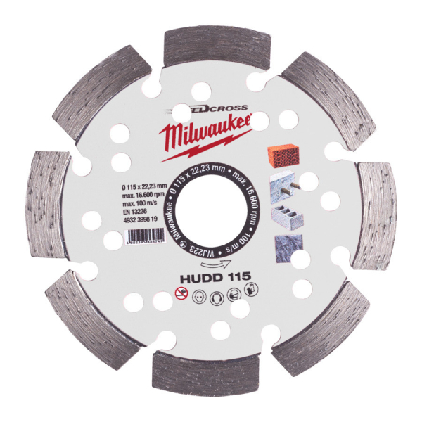 Milwaukee diamantový kotouč Speedcross HUDD 115x22,23 mm 4932399819: obrázek 1