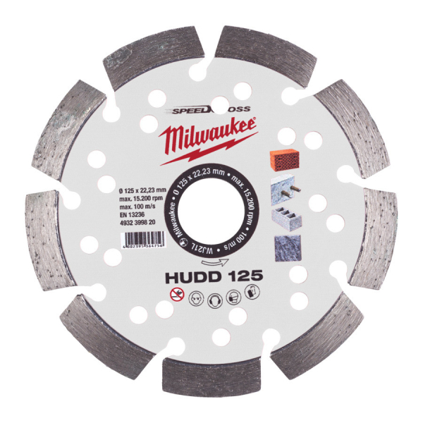 Milwaukee diamantový kotouč Speedcross HUDD 125x22,23 mm 4932399820: obrázek 1