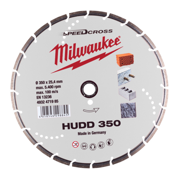 Milwaukee diamantový kotouč Speedcross HUDD 350x25,4 mm 4932471985: obrázek 1