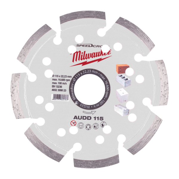 Milwaukee diamantový kotouč Speedcross AUDD 115x22,23 mm 4932399823: obrázek 1