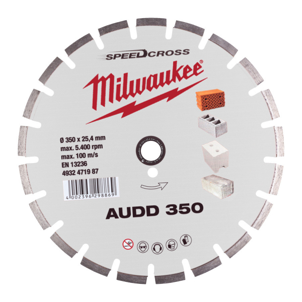 Milwaukee diamantový kotouč Speedcross AUDD 350x25,4 mm 4932471987: obrázek 1