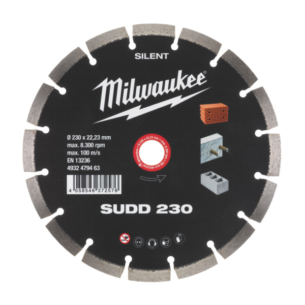Milwaukee diamantový kotouč ztišený SUDD 230x22,23 mm 4932479463: obrázek 1