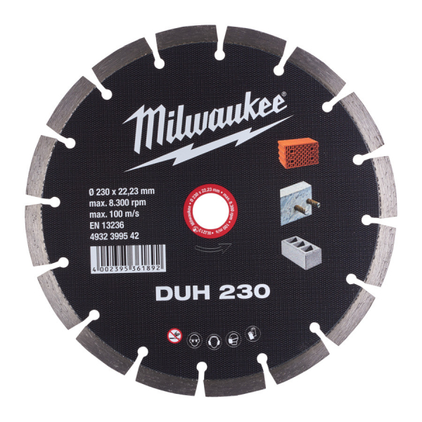 Milwaukee diamantový rozbrušovací kotouč DUH 230x22,23 mm 4932399542: obrázek 1