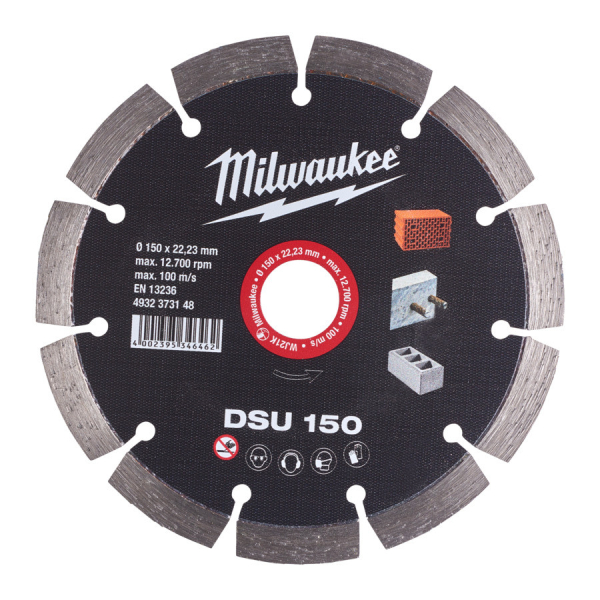 Milwaukee diamantový rozbrušovací kotouč DSU 150x22,23 mm 4932373148: obrázek 1