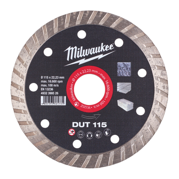 Milwaukee diamantový kotouč DUT 115x22,23 mm 4932399526: obrázek 1