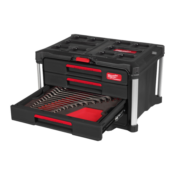 Milwaukee box na nářadí PACKOUT, vabavený modul, očkoploché klíče, 62 ks, 4932501865: obrázek 1