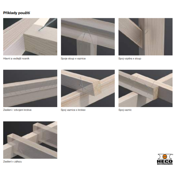 HECO-TOPIX-plus CombiConnect (válcová hlava) dvojí závit 6,5 x 130 mm-balení 100 ks 61224: obrázek 3