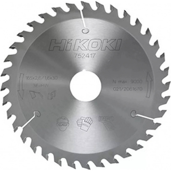 Hikoki 752417 pilový kotouč pro řezání dřeva 165 x 2,6/1,6 x 30/20  Z36 : obrázek 1