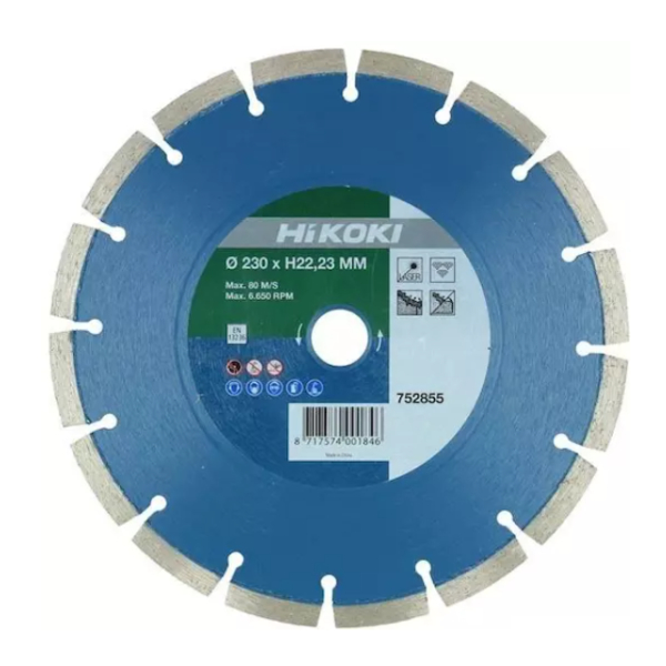 Hikoki 752853 segmentový kotouč diamant modrý 150 x 22,2 x 10 mm: obrázek 1