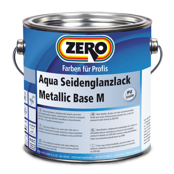 ZERO Aqua Seidenglanzlack Metallic Base M 2,2L akrylátový lak: obrázek 1