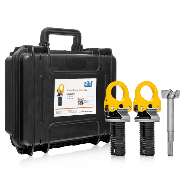 PITZL Zvedací svorka PowerClamp souprava v kufru 2x D40/90, 1500 kg 55890.0000: obrázek 1